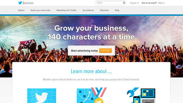 Relaunch of Twitter for Business